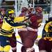 Michigan sophomore left wingman Phil Di Giuseppe checks Ferris State junior defenseman Scott Czarnowczan after a whistle on Friday, Mar. 1. Daniel Brenner I AnnArbor.com